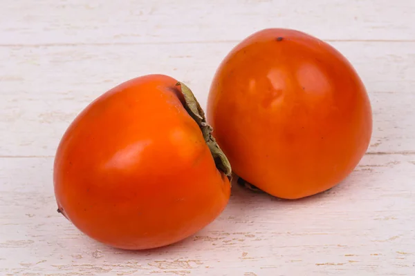 Sladké Chutné Rioe Persimmon Ovoce — Stock fotografie