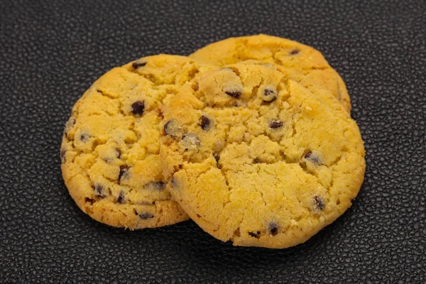 Biscoitos Americanos Saborosos Com Chicolate — Fotografia de Stock