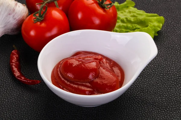Sauce ketchup tomate — Photo