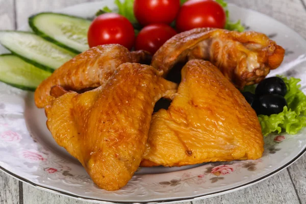 Alitas de pollo ahumadas — Foto de Stock