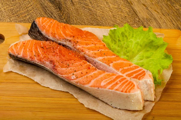 Roher Lachs — Stockfoto