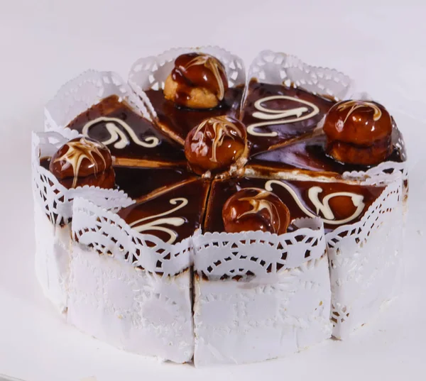 맛있는 케이크 초콜릿 — 스톡 사진