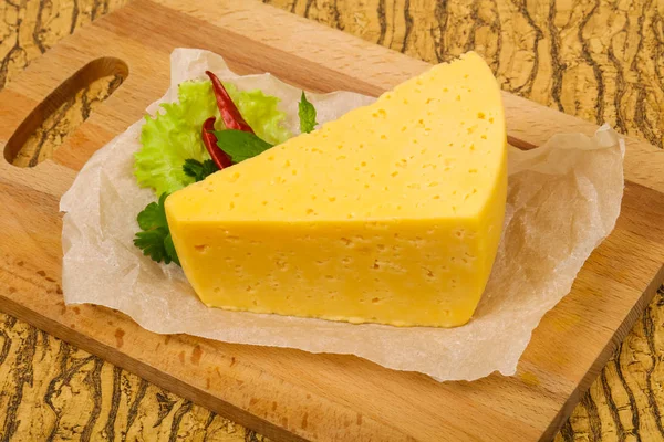 Piece. of Yellow Cheese — Stock Photo, Image