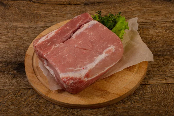 Raw pork meat for baking — Stock Photo, Image
