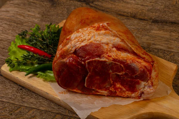 Raw pork knuckle — Stock Image Raw pork knuckle Royalty Free Stock Images
