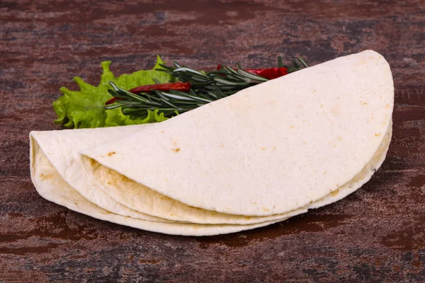 Tortilla de homamade vacía —  Fotos de Stock