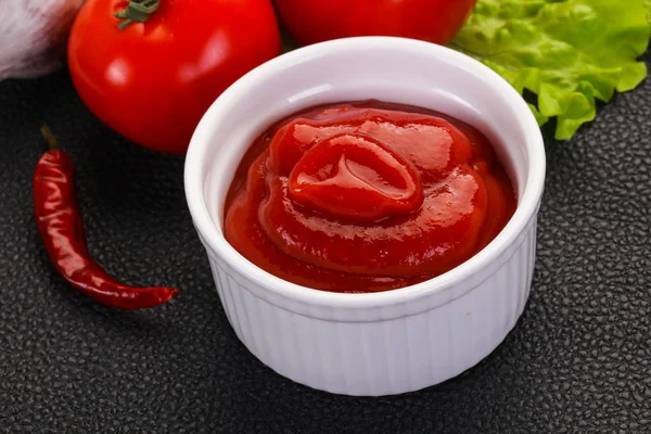 Salsa al ketchup di pomodoro — Foto Stock