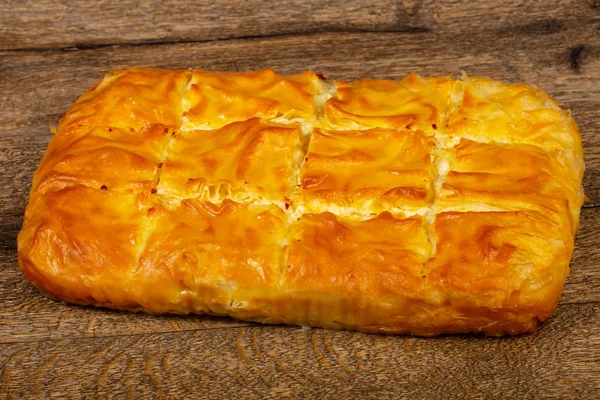 Georgian Traditional Achma Pie Cheese — Stock Photo, Image