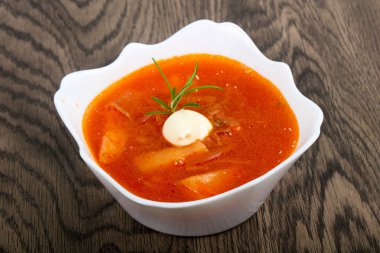Kasede Rus Borcsh çorbası