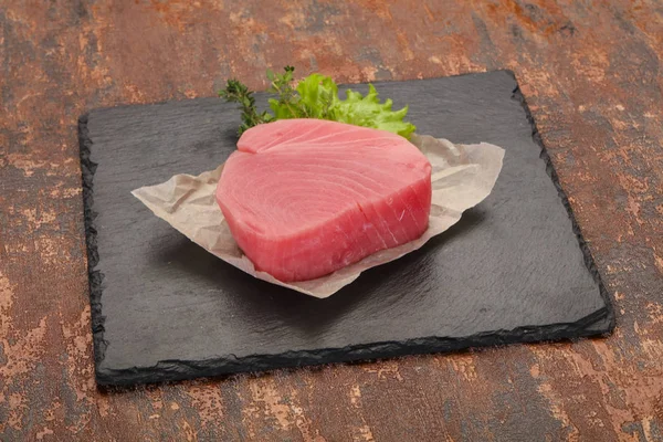 Rohes Thunfischsteak Zum Kochen Bereit — Stockfoto