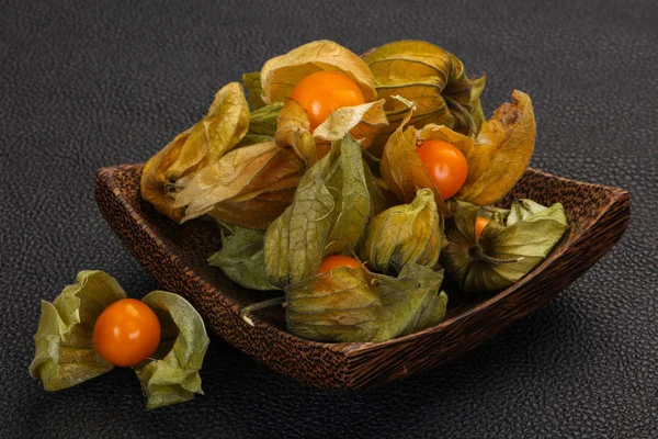 Ripe Winter Cherry Heap Bowl — Stock Photo, Image