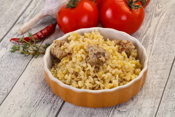 Baharatlı Bulgur — Stok fotoğraf