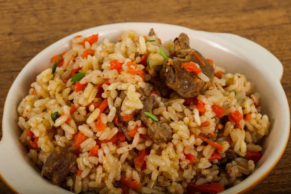 Asian rice - Plov — Stock Photo, Image