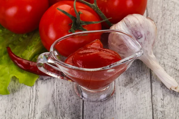 Sauce ketchup tomate — Photo