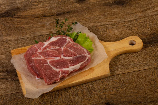 Steak nyers sertéshús — Stock Fotó