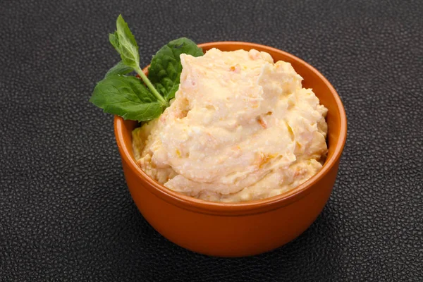 Quark mit trockener Aprikose — Stockfoto