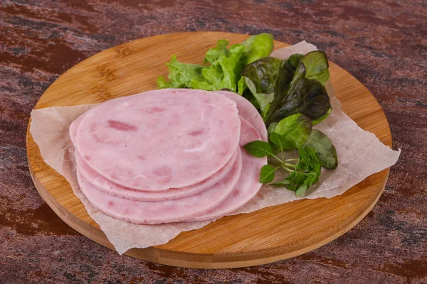 Нарізана смачна закуска Ham — стокове фото