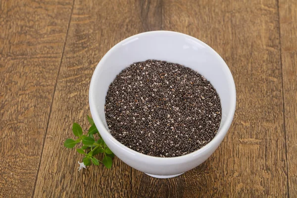 Dietary Chia frön i skålen — Stockfoto