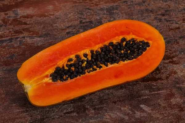 Delicioso saboroso fruta madura Papaia — Fotografia de Stock