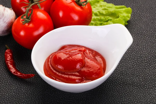 Sauce ketchup tomate — Photo