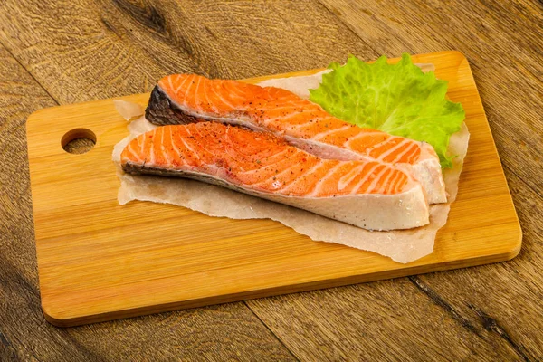 Salmón crudo — Foto de Stock