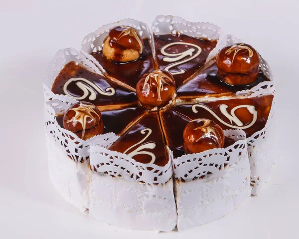 Делікатесний торт шоколад — стокове фото