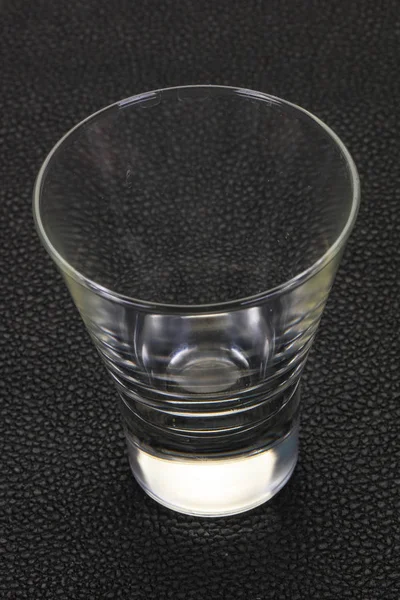 Tazza di vetro vuota — Foto Stock