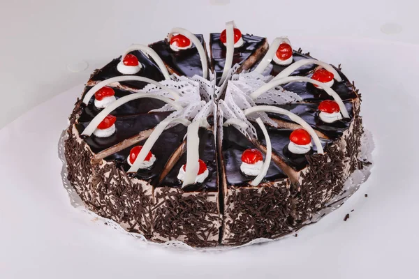 Chocolate de bolo delicoso — Fotografia de Stock
