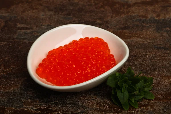 Luxo caviar vermelho — Fotografia de Stock