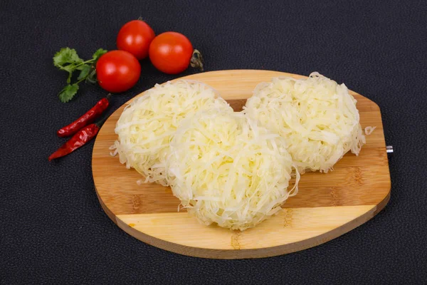 Fideos de arroz crudo — Foto de Stock