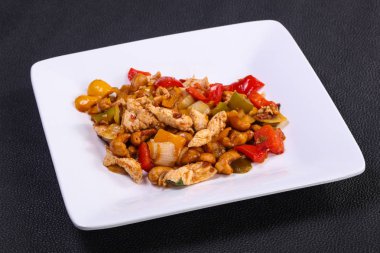 ile sebze kızarmış domuz eti