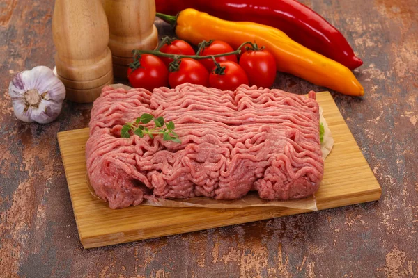 Carne macinata di tacchino crudo — Foto Stock