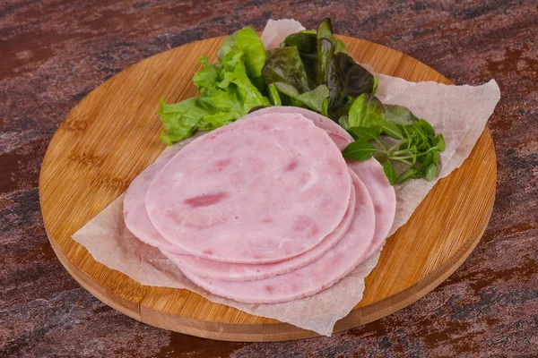 Нарізана смачна закуска Ham — стокове фото