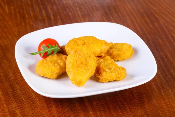 Tumpukan chicken nuggets — Stok Foto