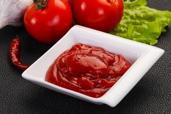 Sauce ketchup tomate — Photo