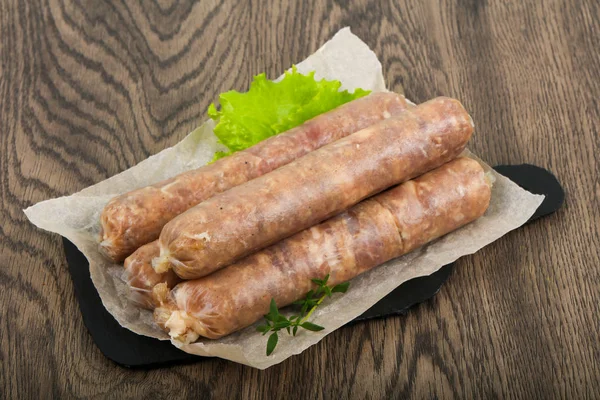 Doğal sosis ızgara için