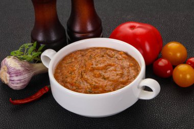 Ünlü Ispanyol Gazpacho domates çorbası