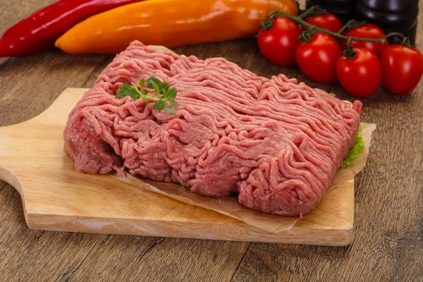 Carne macinata di tacchino crudo — Foto Stock