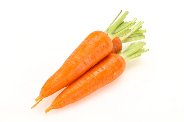 Three Young fresh ripe carrot — Stock Photo, Image