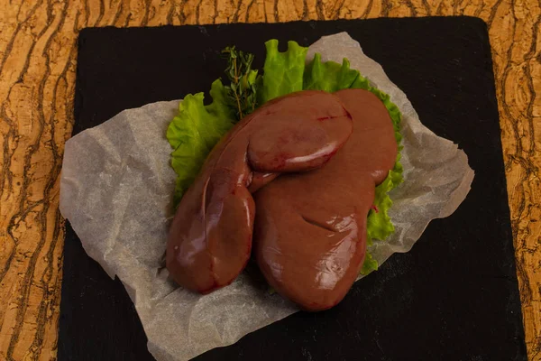 Raw pork kidneys — Stock Image Raw pork kidneys Stock Image