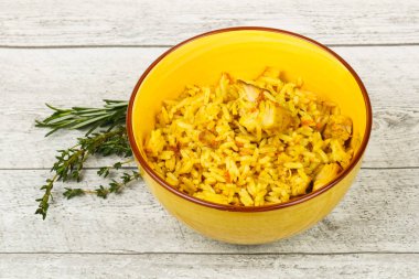 Hint geleneksel mutfağı - Kasede Sarı Pirinç