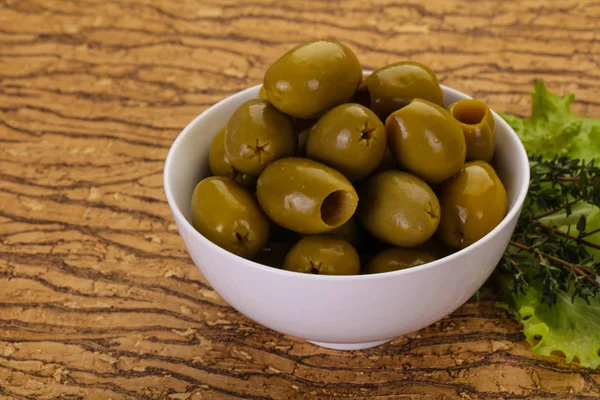 Grandes olives vertes — Photo