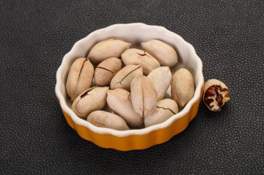 Pecan fındık yığını