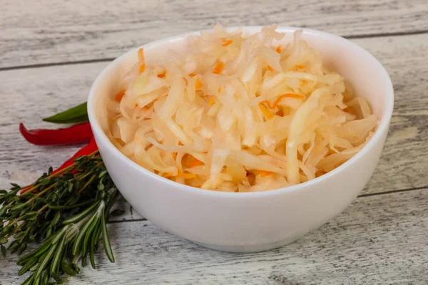 Pickled cabbage - sauerkraut — Stock Photo, Image