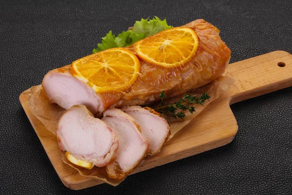 Chicken roll with orange — Stock Photo, Image