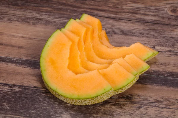 Sliced tasty sweet sliced melon — Stock Photo, Image