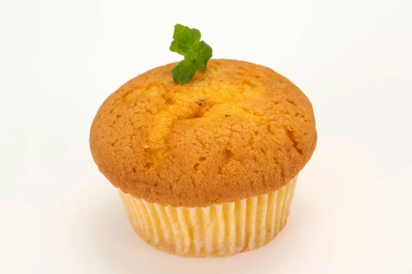 Dolce gustoso muffin servito menta — Foto Stock