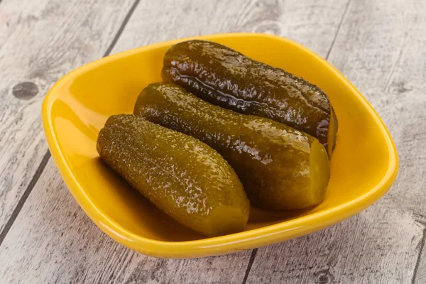 Pickled homemade cucumbers — Stock Photo, Image