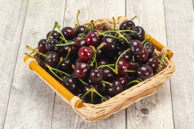 Olgun tatlı lezzetli kiraz Berry