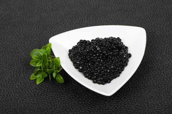 Lyx svart kaviar — Stockfoto